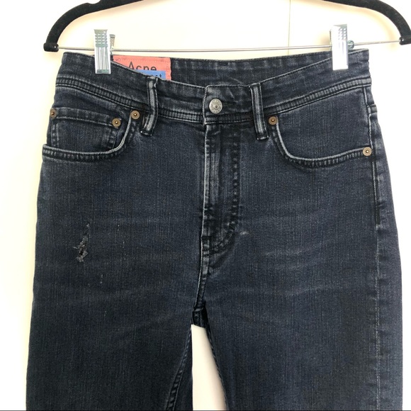 Acne Studios Melk Slim Fit Jeans in Blue Black Bla Konst Stockholm - Picture 4 of 9